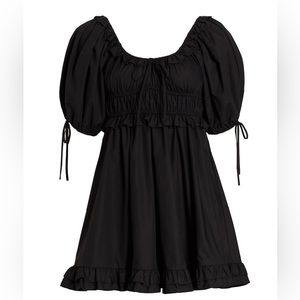 En Saison Babydoll Minidress Black